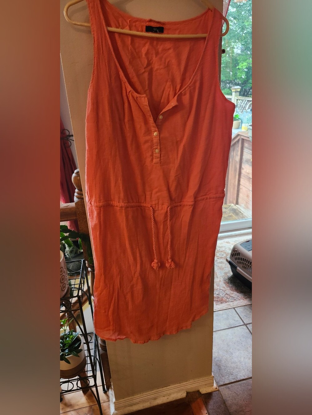 GAP Coral Sleeveless Drawstring Tunic